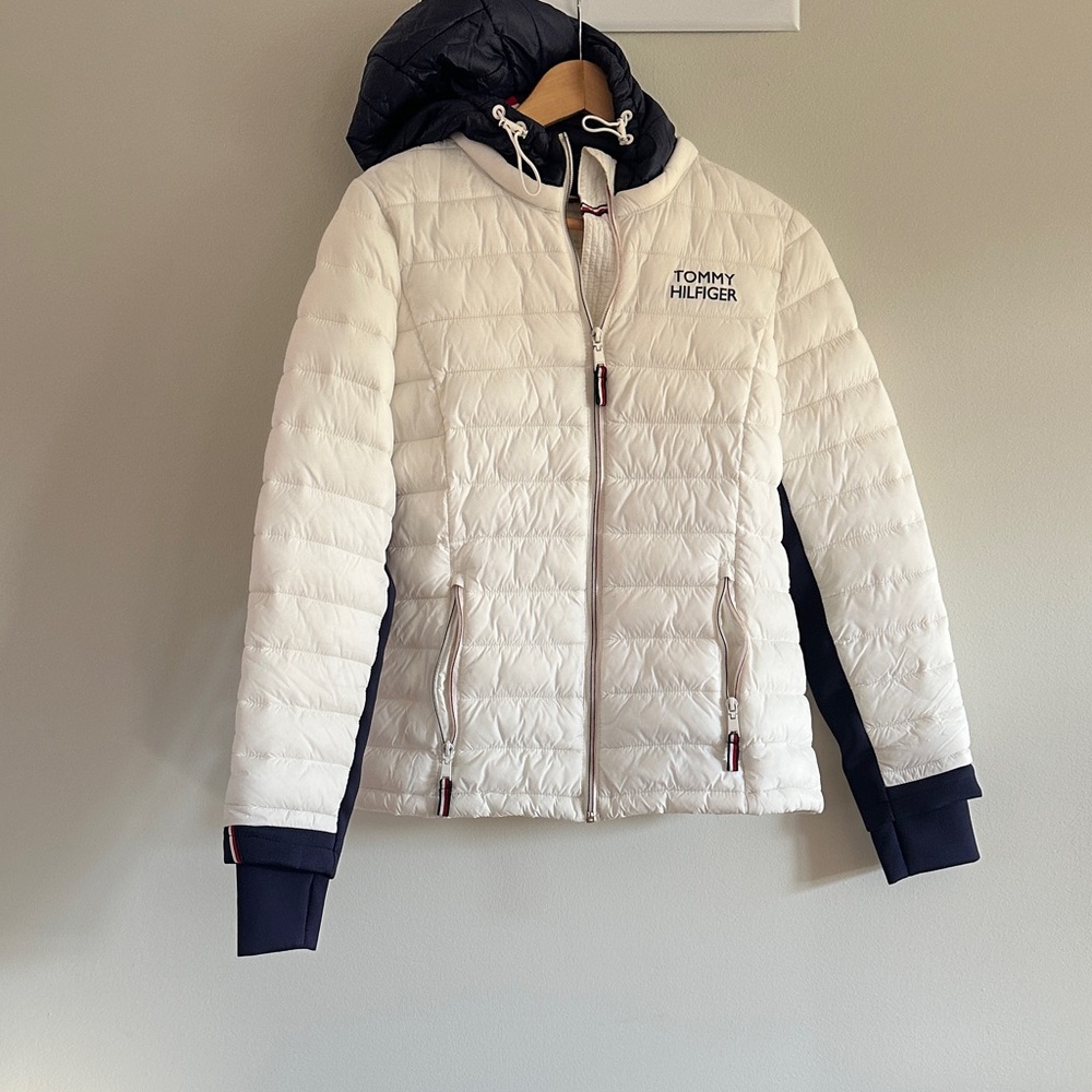 Tommy Hilfiger Navy and Cream Lightweight Jacket